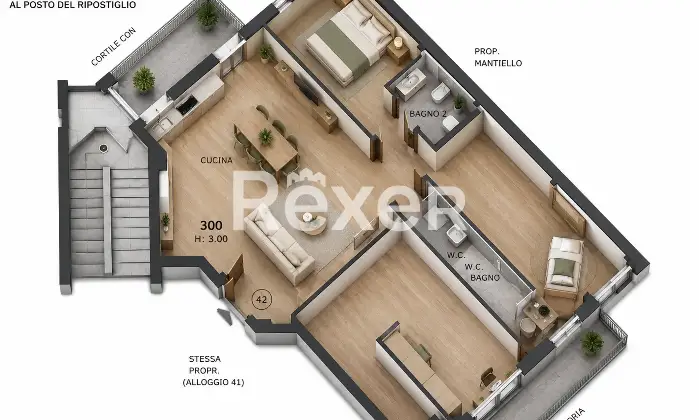 Rexer-Casale-Monferrato-Ampio-appartamento-con-cantina-garage-e-balconi-Altro